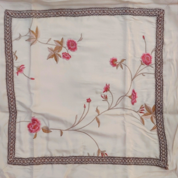 Croscill Embroidered Euro Pillow Shams, Set of 2 - Picture 4 of 9